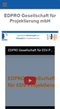Mobile Screenshot of edpro-gmbh.com
